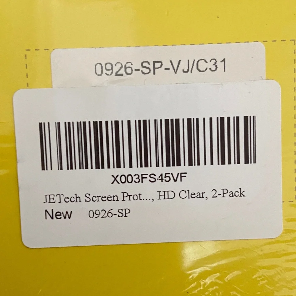 JETech Yellow Tempered Glass Screen Protector for Tablets